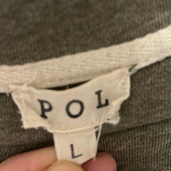 POL Green With Velvet Bows Embroidered Floral Quirky Unique Sweatshirt Large - Picture 10 of 13